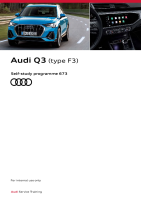 SSP 673 Audi Q3 (type F3) - Self-Study Programme